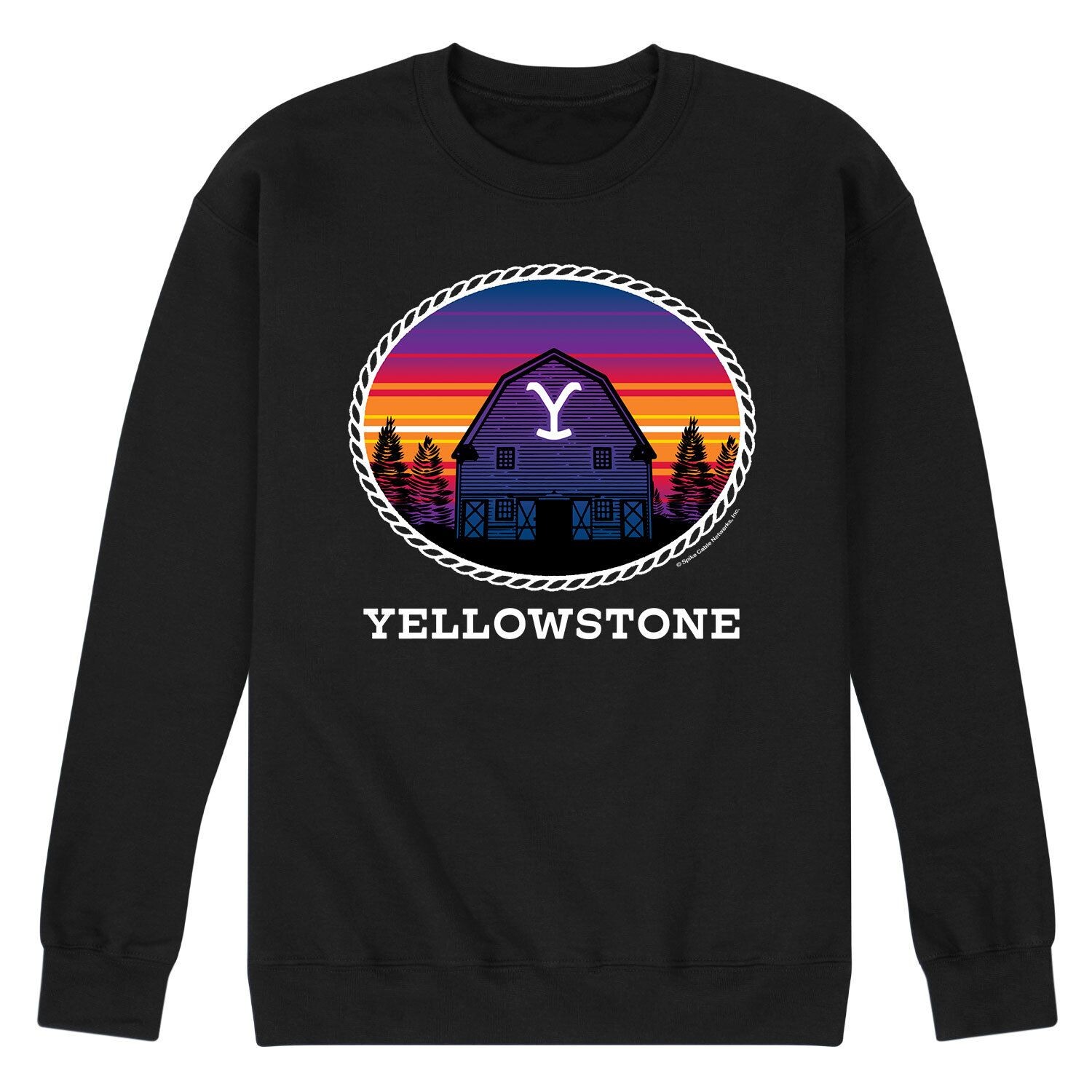 

Мужской свитшот Yellowstone Y Brand Sunset Licensed Character