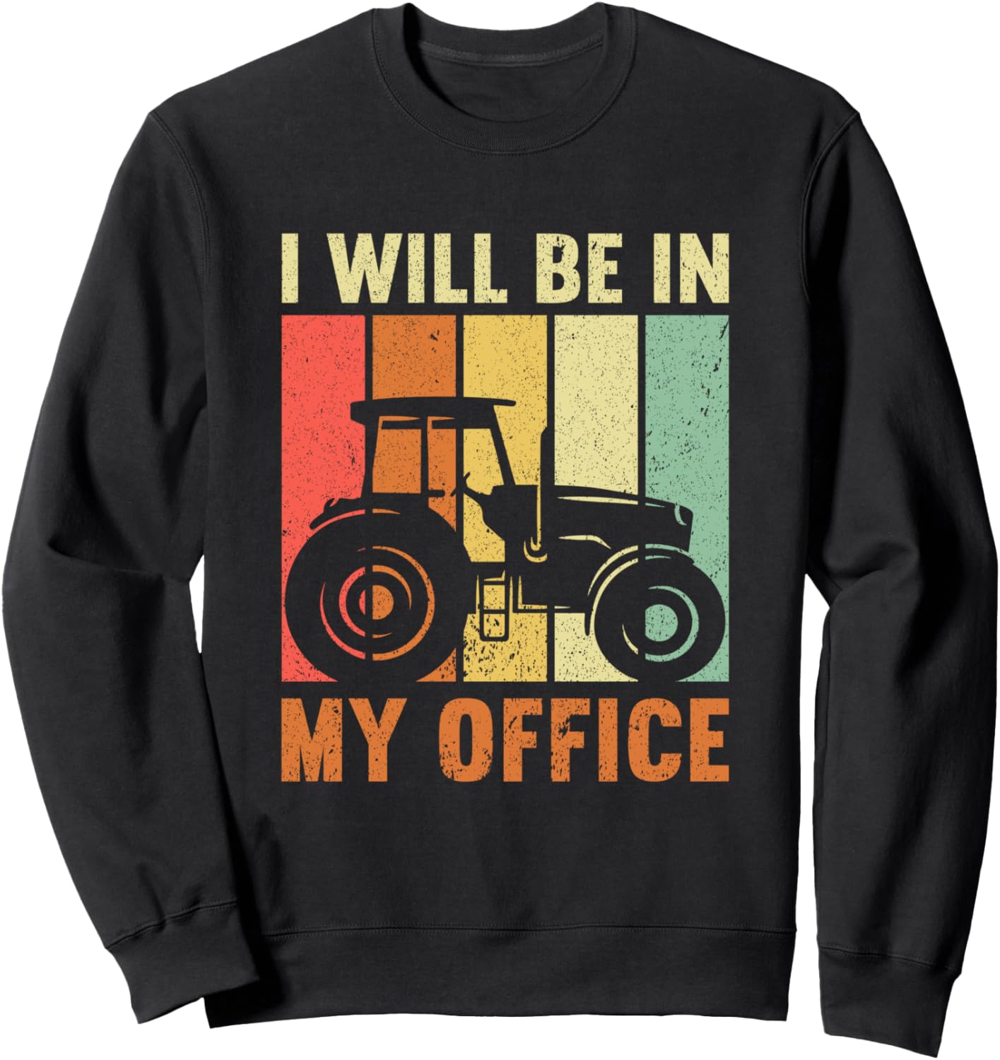 

Я буду в своем офисе, Забавная толстовка для любителей тракторов и ферм, Фермер Boys Farm Work Kids Funny Farmer Gifts For Men And Women, черный