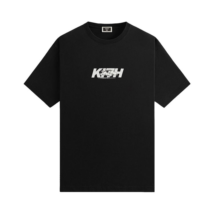 

Футболка Kith For Peanuts Snoopy Run Fast Logo Tee 'Black', черный