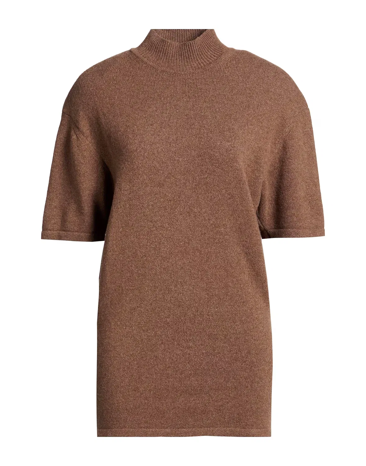 Свитер с воротником-гольф из мериносовой шерсти JACQUEMUS коричневый