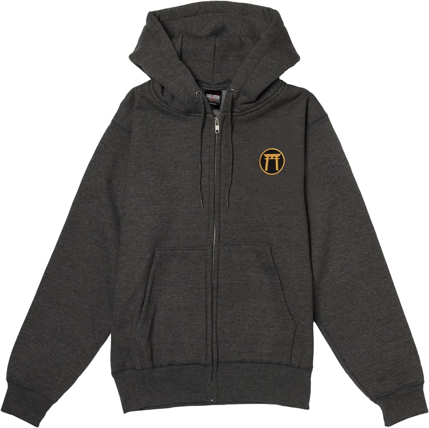 

Толстовка с капюшоном в стиле F, нашивка с гербом армии США, флисовая подкладка, толстовка на молнии, цвет угольно-серый F-Style