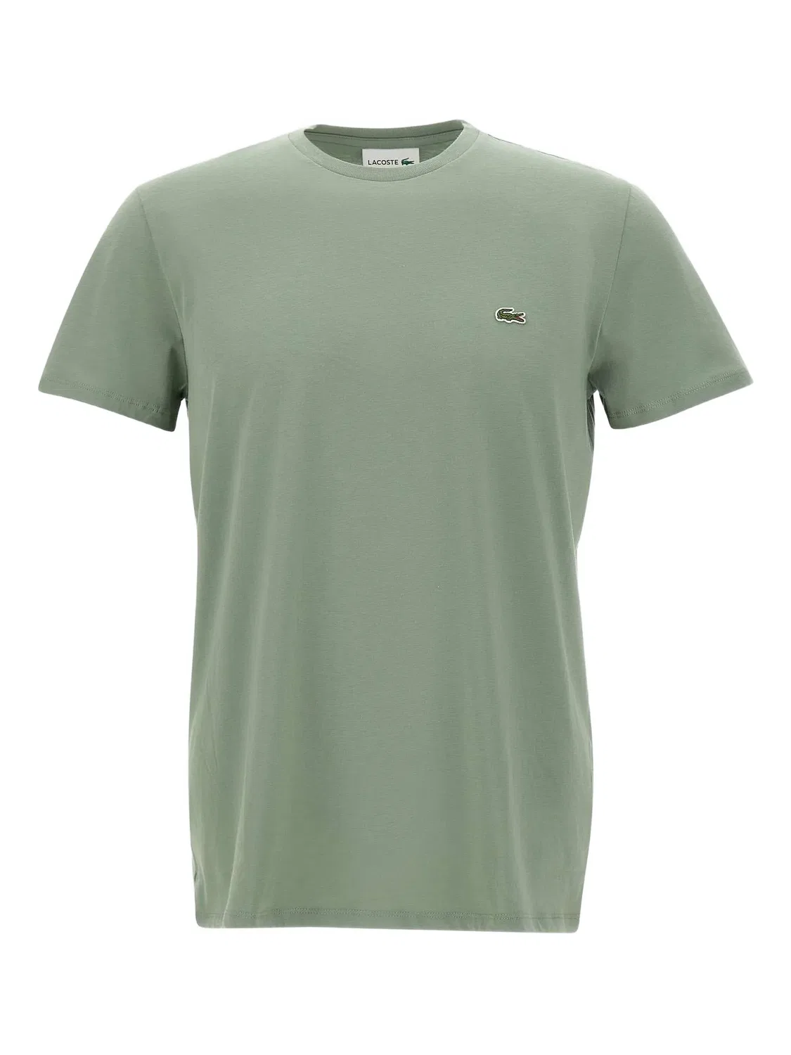 Футболка Lacoste с нашивкой-логотипом, однотонная, зеленый