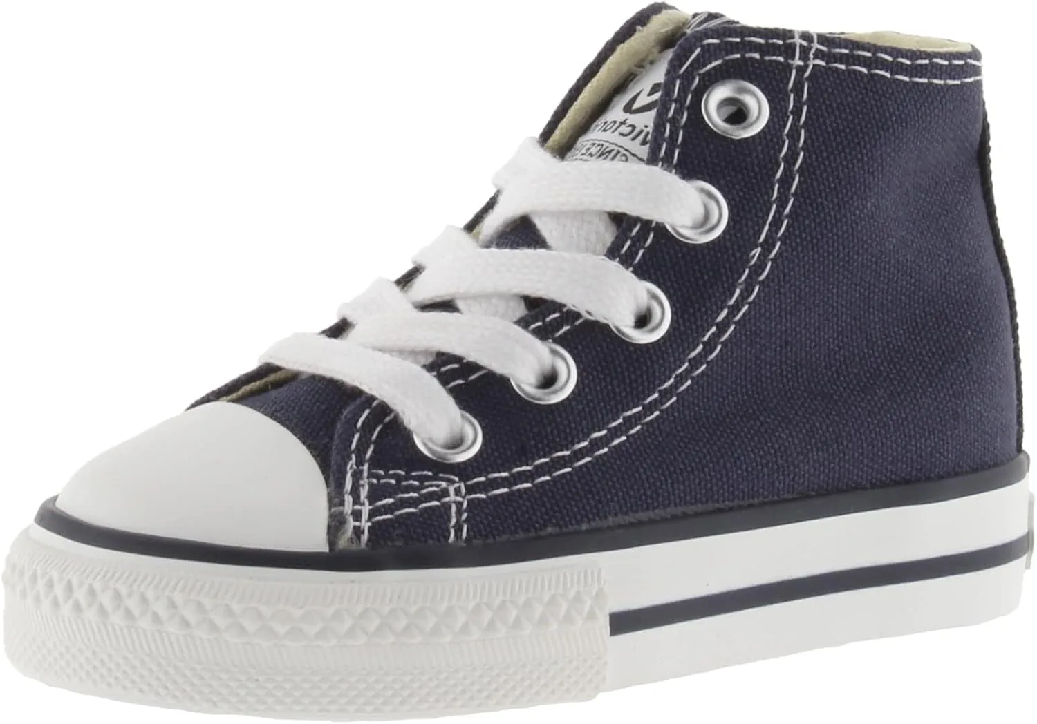 Высокие кеды Victoria Unisex Tribu из парусины с резиновым носком, модель 106500, морской