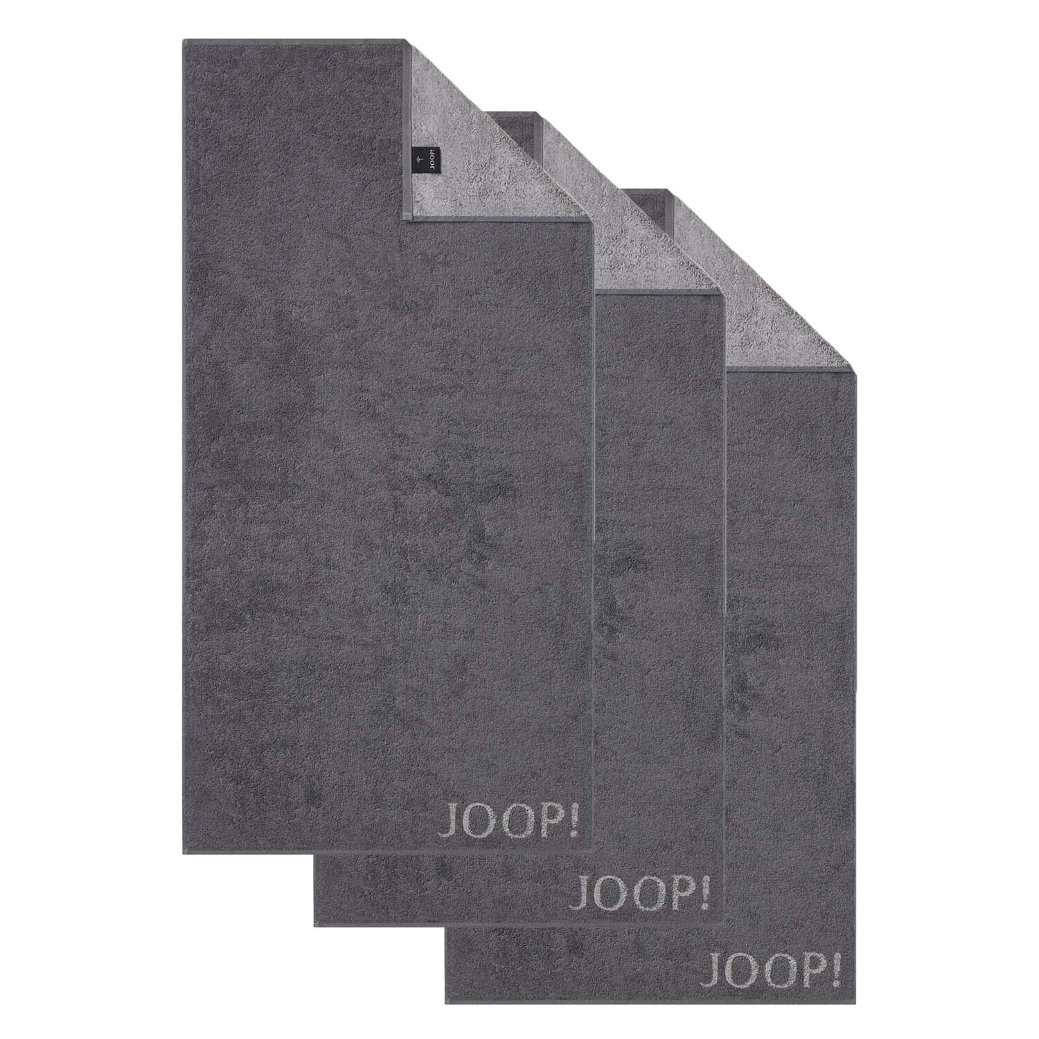 Полотенце для ванной JOOP! 3er Pack, антрацит