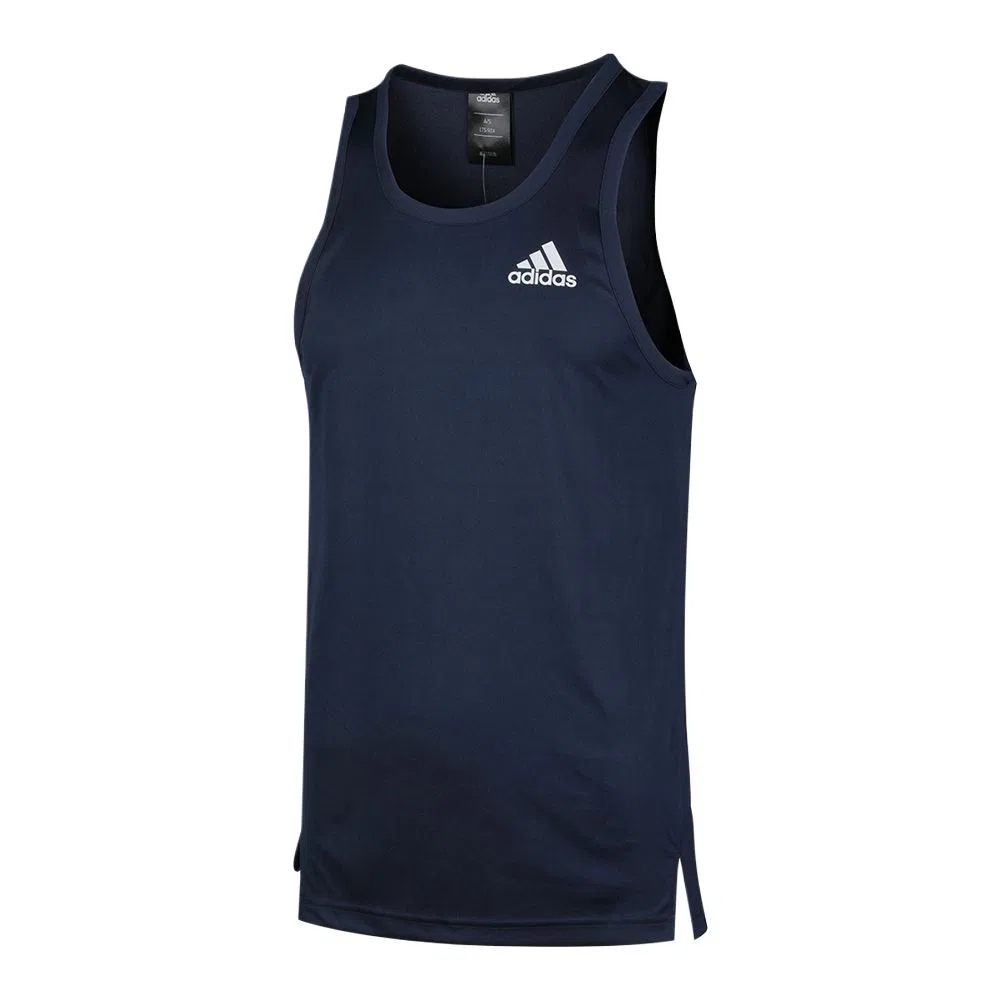 Майка баскетбольная SPT Tank для мужчин, Navy Blue Adidas — фото 4