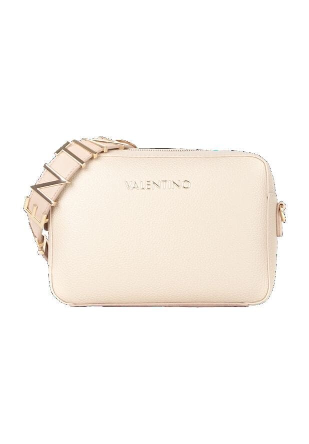 

Женская сумка на плечо с эмблемой на молнии Valentino by Mario Valentino, экрю