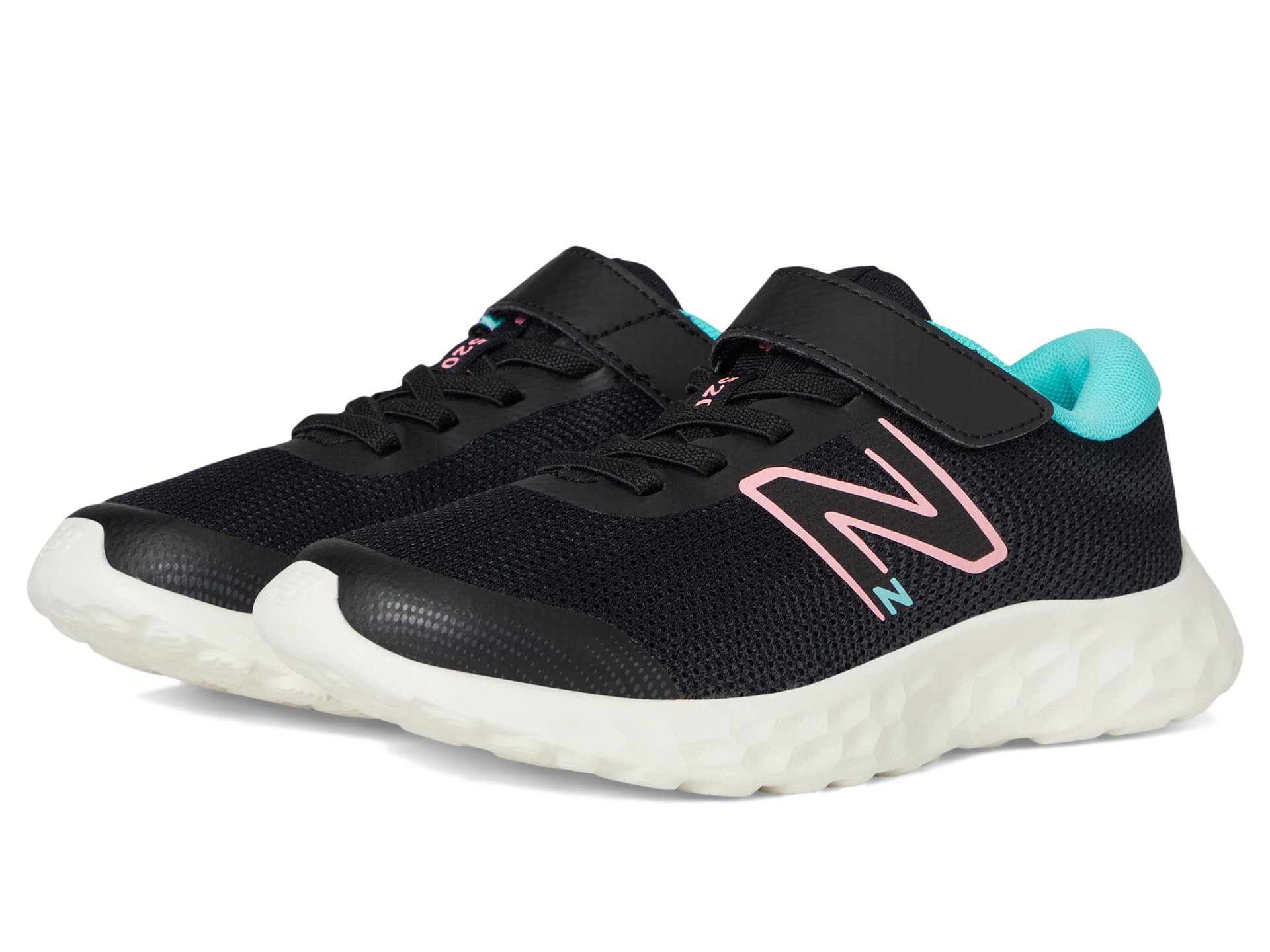 

Кроссовки New Balance Kids 520V8 Bungee Lace, Black/Ultra Pink