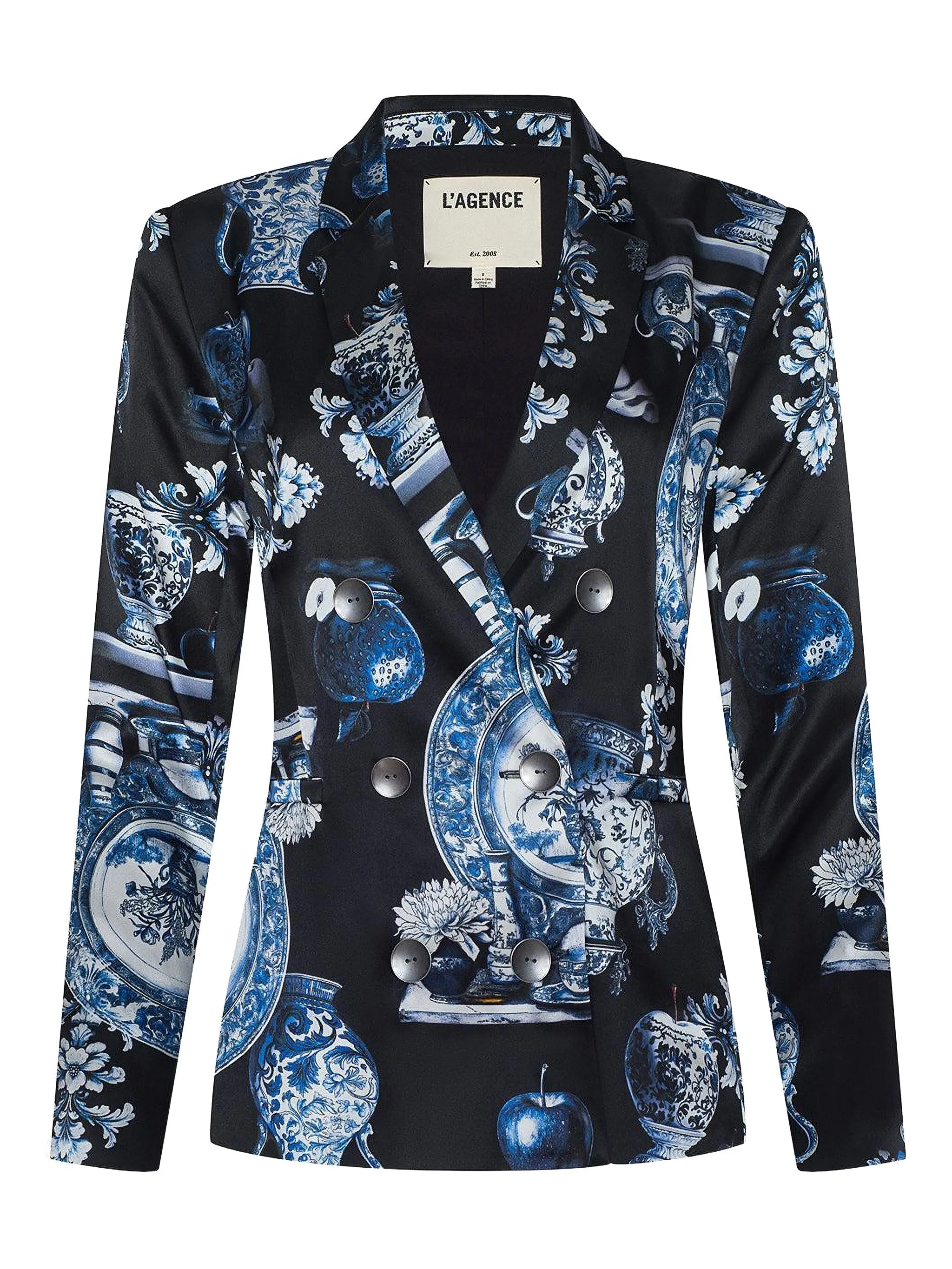 

Двубортный блейзер Colin с принтом L'Agence, черный