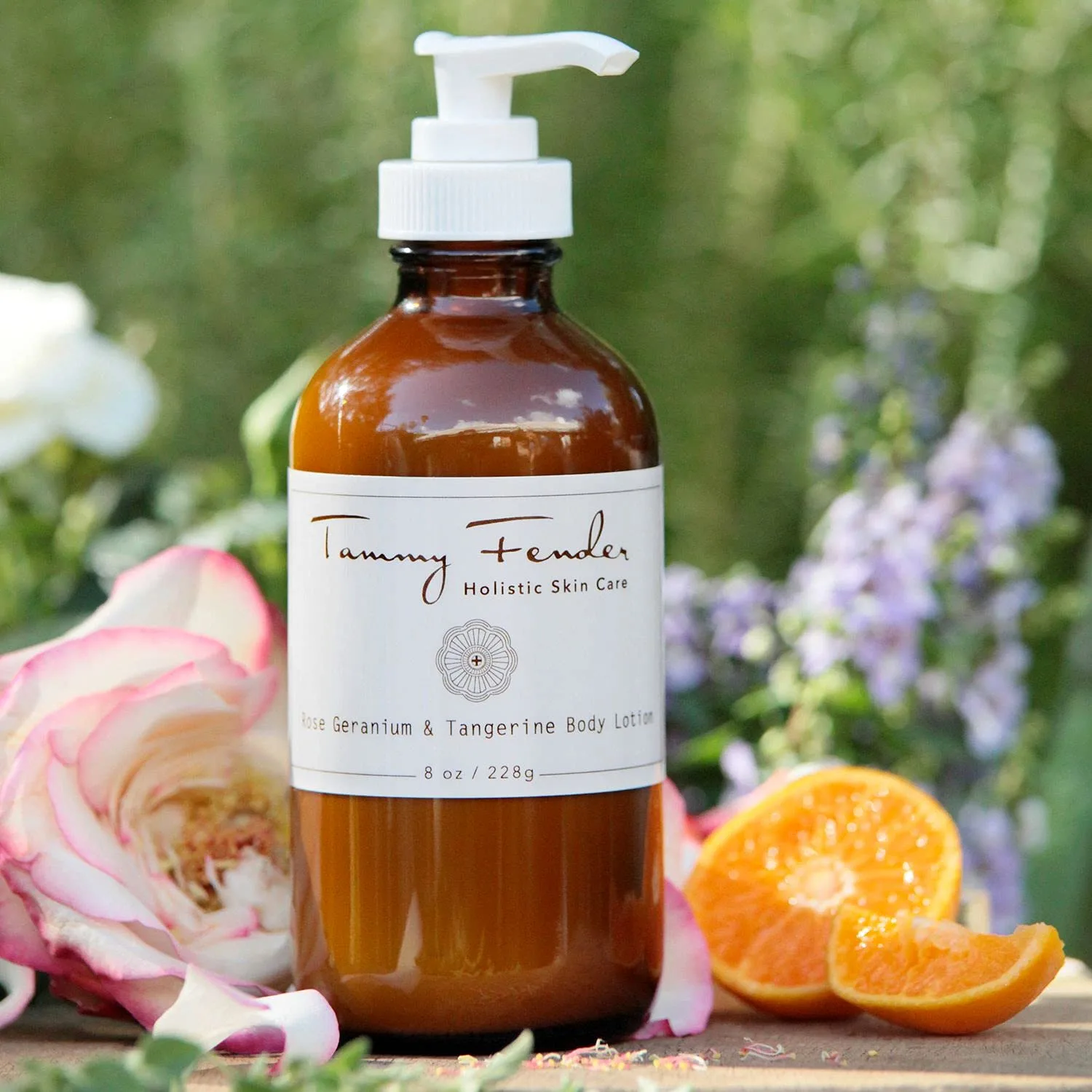 TAMMY FENDER - лосьон для тела Rose Geranium & Tangerine, натуральный, органический, без жестокости, нетоксичный уход, питательный и увлажняющий, для всех типов кожи (8 унций | 228 г) — фото 2