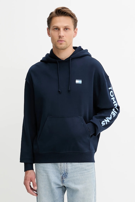 

Хлопковая толстовка Tommy Jeans, темно-синий
