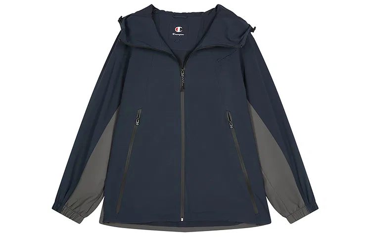 Детский худи с капюшоном Champion, Navy Blue & Ink Gray