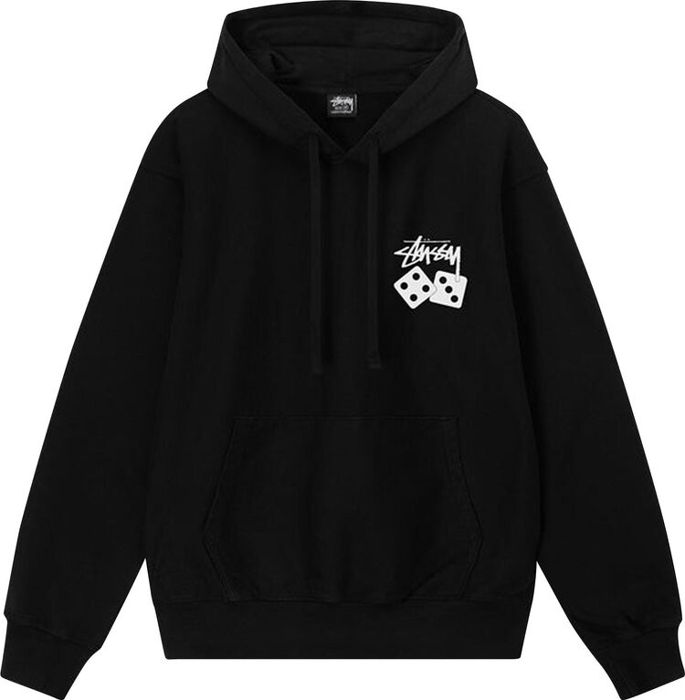 

Худи Stussy Dice Pigment Dyed Hoodie 'Black', черный