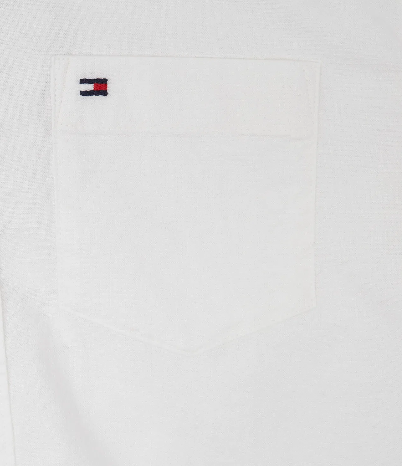 Рубашка оксфорд с коротким рукавом Tommy Hilfiger, Bianco — фото 3