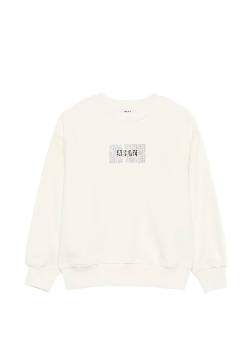 Украшенная толстовка MSGM Kids, бежевый