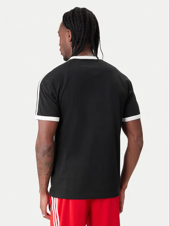 Футболка regular fit 3-Stripes Adidas, черный — фото 3