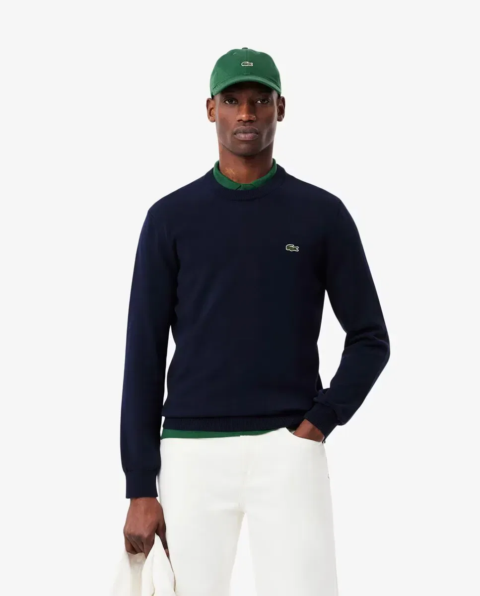 Мужской джемпер с круглым вырезом Lacoste, Azul Marino
