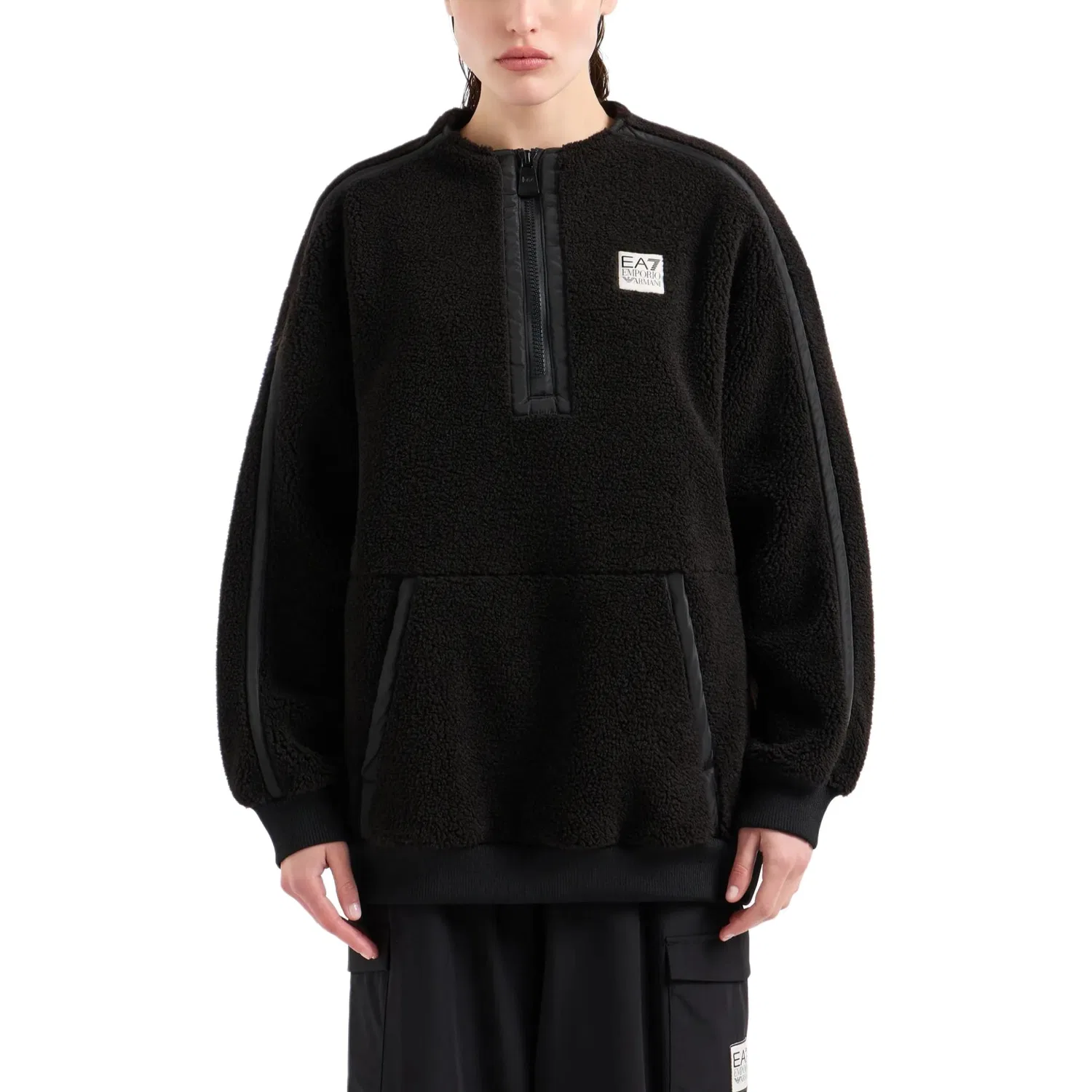 Свитшот для женщин EA7 Black, EMPORIO ARMANI — фото 3