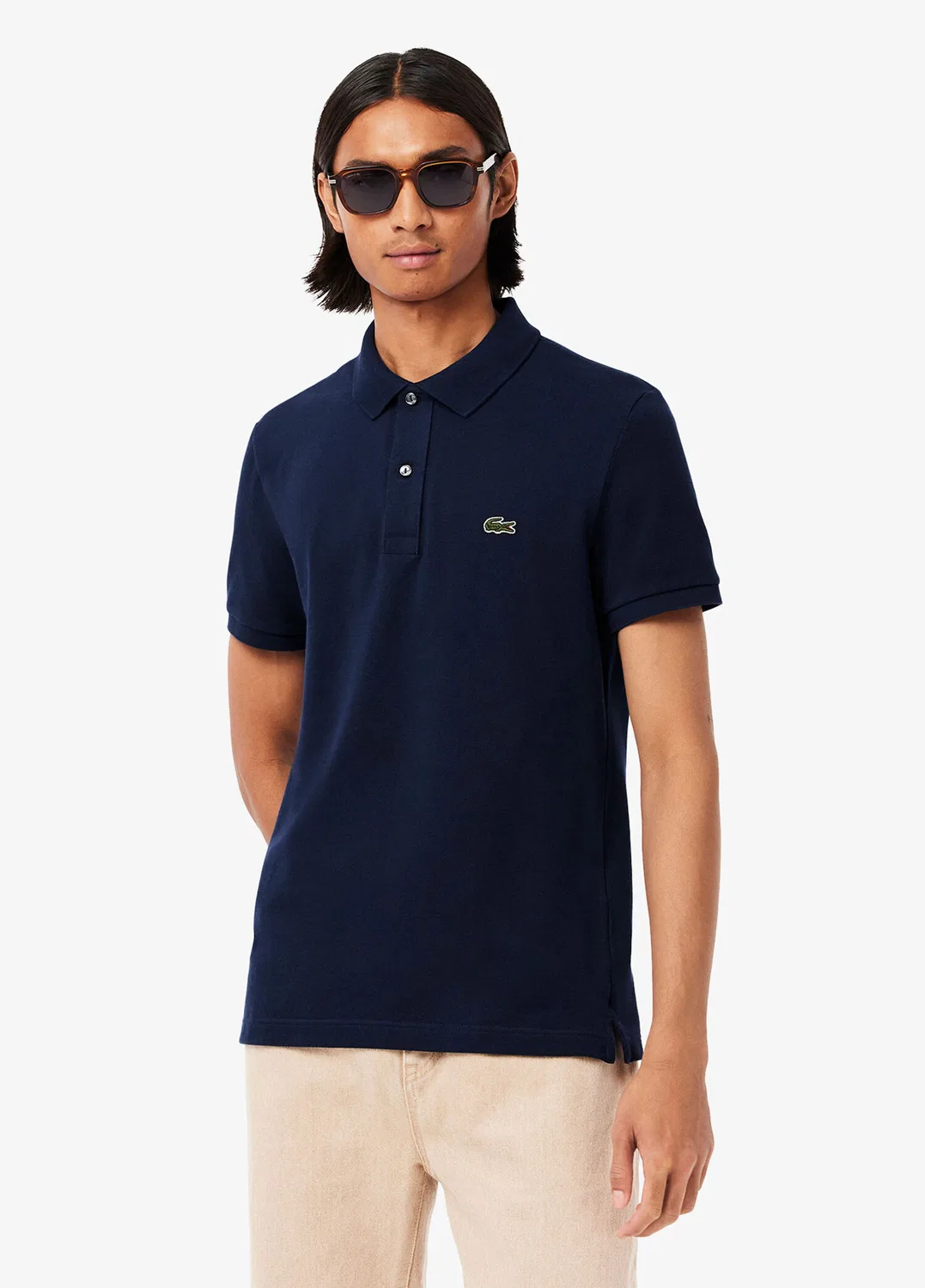 Футболка поло L.12.12 Slim Fit Lacoste, lacivert-166 — фото 3