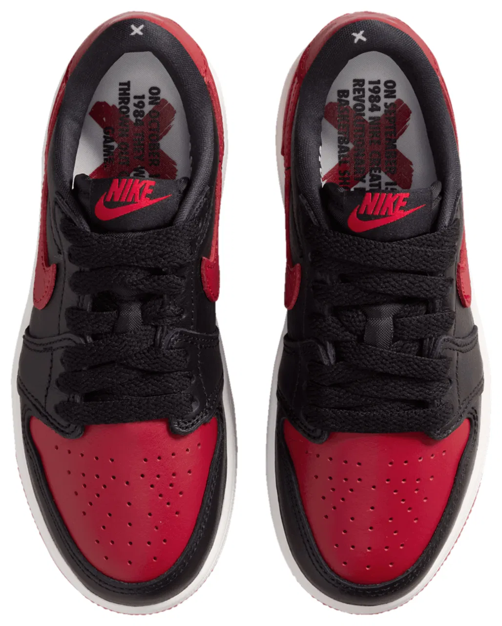 Кроссовки для мальчиков Jordan Retro 1 Low OG, цвет Varsity Red/Summit White/Black — фото 4