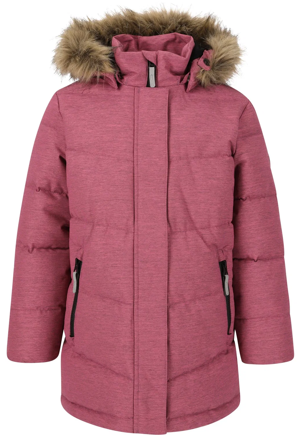 Детская стеганая куртка Pennie Zigzag, Orchideenpink Magentalila