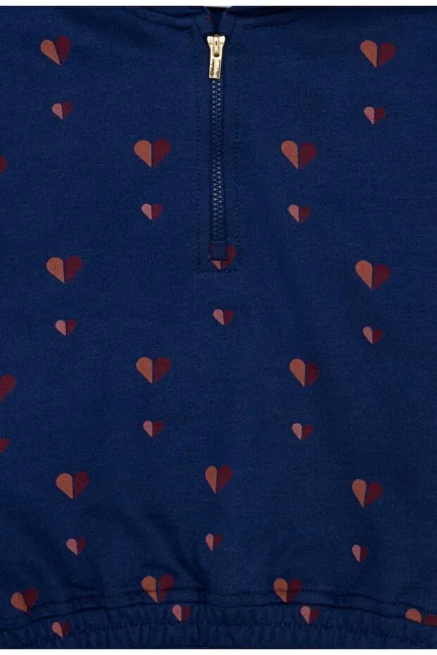Детская толстовка с капюшоном оверсайз U.S. Polo Assn., Dark Blue — фото 3