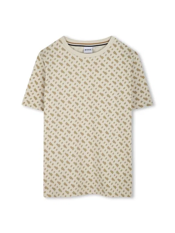 Футболка slim fit Boss, бежевый