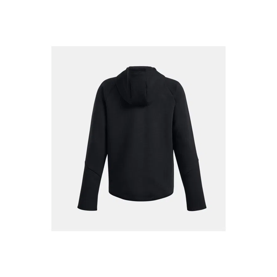 Детская кофта с капюшоном на молнии Ua Unstoppable Fleece Full Zip Under Armour, Черный — фото 2