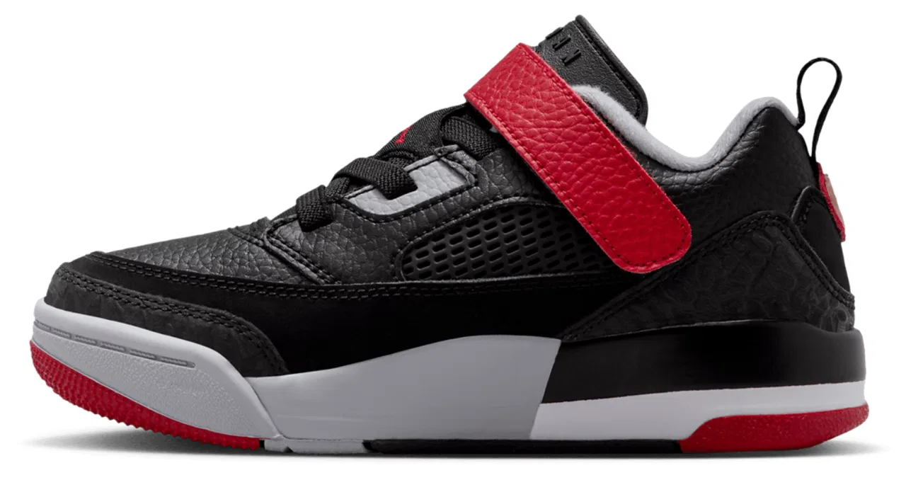 Кроссовки для мальчиков Spizike Low Jordan, цвет Gym Red/Black/Wolf Gray — фото 2