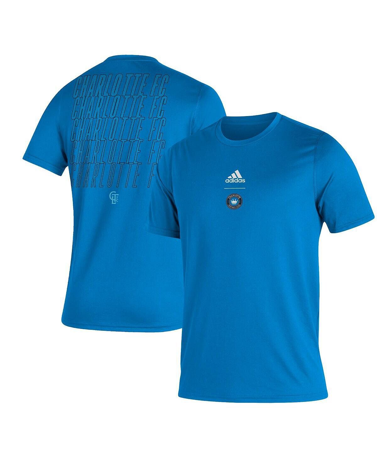 

Мужская футболка charlotte fc blue creator club adidas, синий