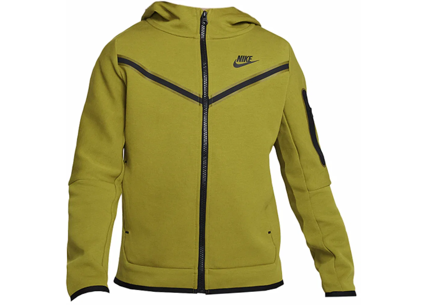 Детский худи из флиса Nike Sportswear Kids Tech Fleece Hoodie, Moss/Black