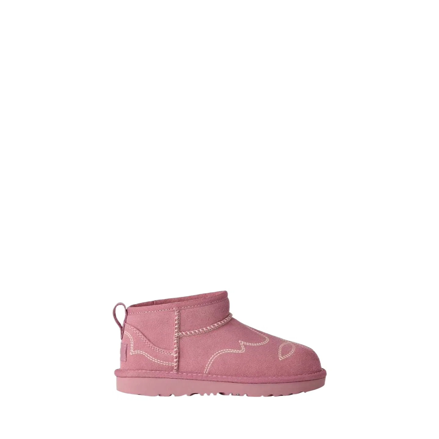 Детские снежные ботинки с отделкой UGG Classic Novelty, Gray Purple — фото 3