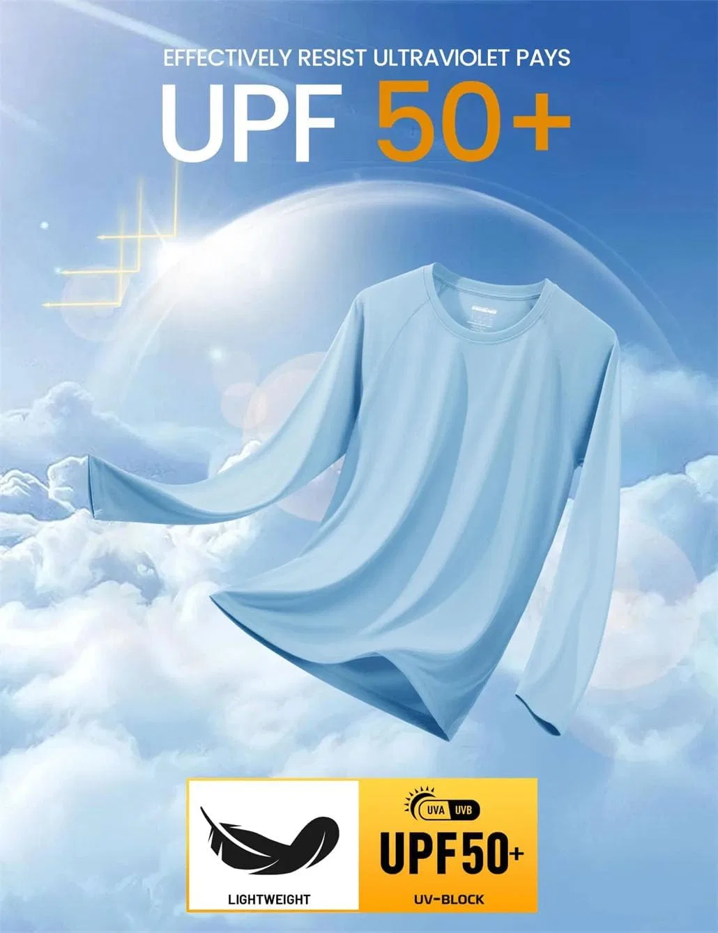 Мужская быстросохнущая футболка с длинным рукавом Sun Shirt Generic, 22 — фото 3