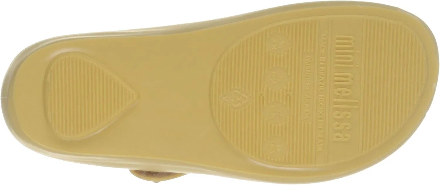 Детские туфли-балетки с бантом Mini Melissa Ultragirl Bow Flat, Yellow — фото 4