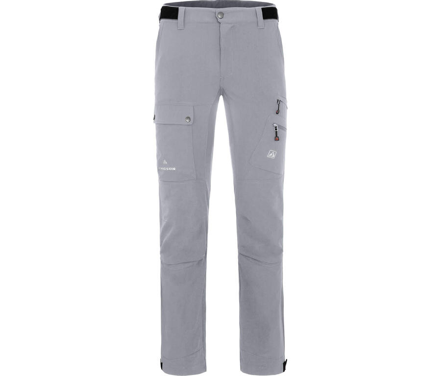

BERGSON Штаны для походов универсальные, много карманов, серые