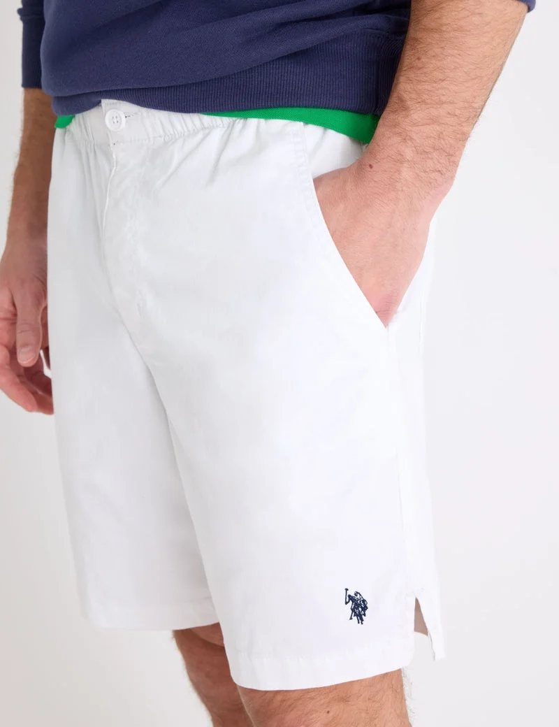 Мужские шорты U.S. Polo Assn. 8" Twill Jogger, белый — фото 3