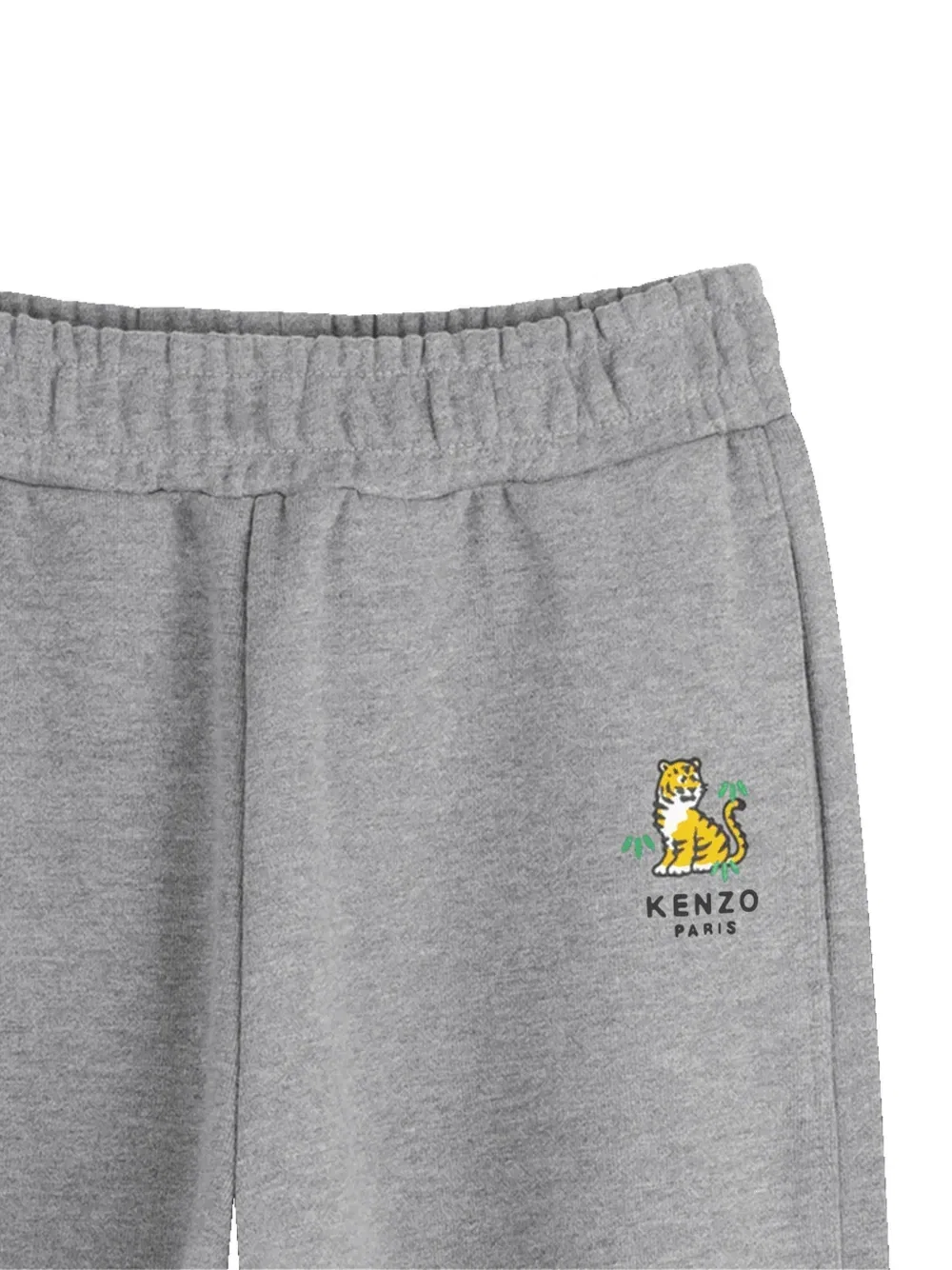 Спортивные брюки с вышитым логотипом Kenzo Kids, серый — фото 3