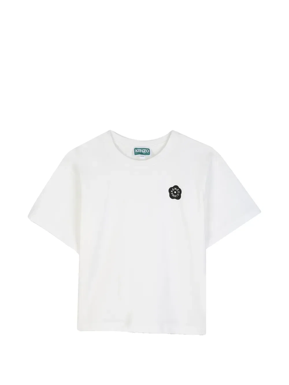 Футболка с нашивкой в виде цветка Boke Kenzo Kids, белый