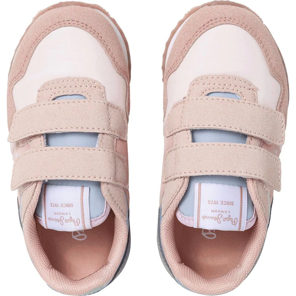 Детские кроссовки для девочек с комбинированным верхом London Colors Gk Pepe Jeans, Rosa — фото 4