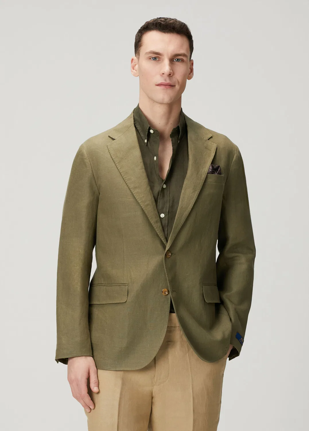Классический пиджак Polo Ralph Lauren, зеленый