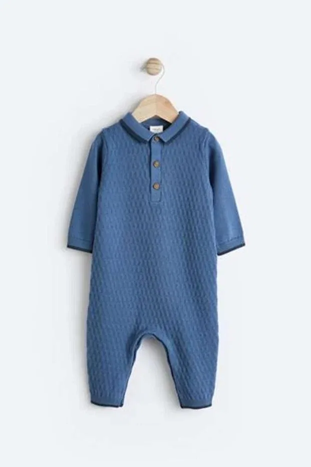 Детский комбинезон для девочек с длинным рукавом Next Baby, Blue