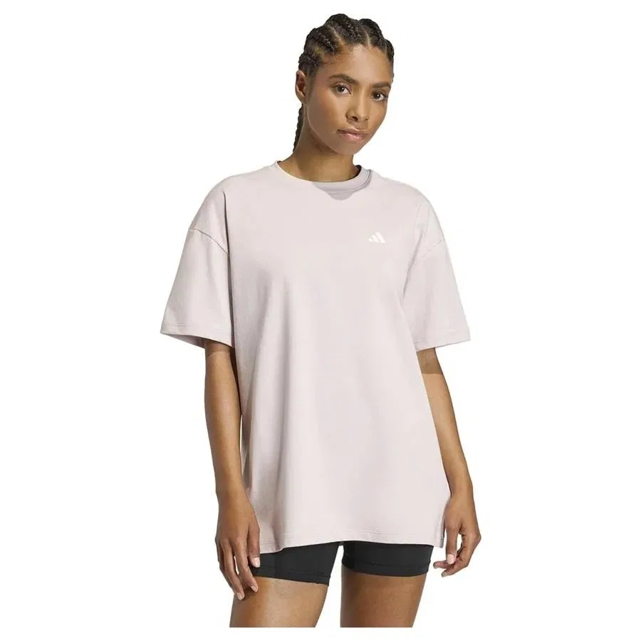 Женская футболка с длинным рукавом adidas PL ESS TEE, Фиолетовый — фото 2