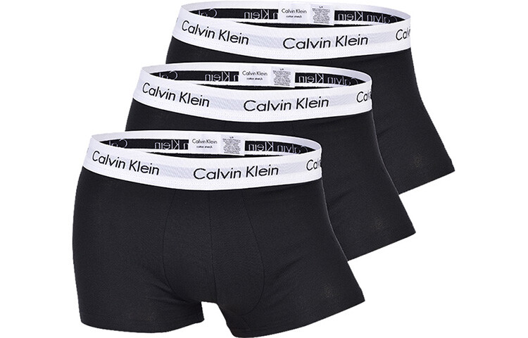 

Мужские трусы Calvin Klein, Комплект из 2 шт. (3 полоски, черные)