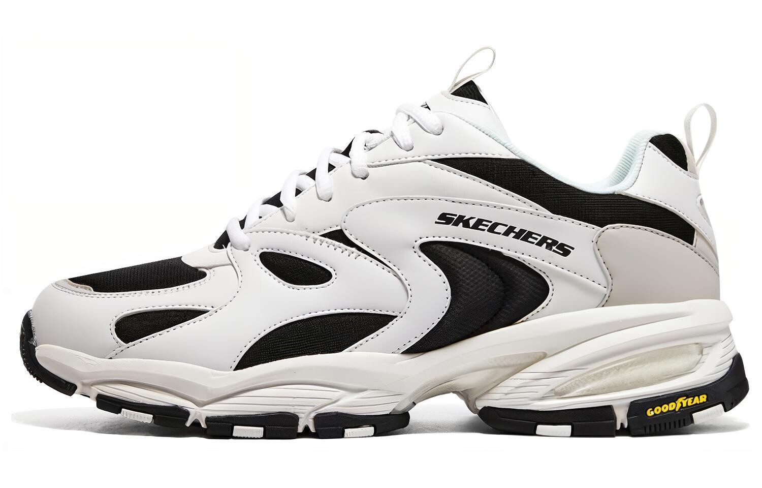 

Кроссовки Vigor Chunky для мужчин с низким верхом белого/черного цвета Skechers, Черный, Кроссовки Vigor Chunky для мужчин с низким верхом белого/черного цвета Skechers