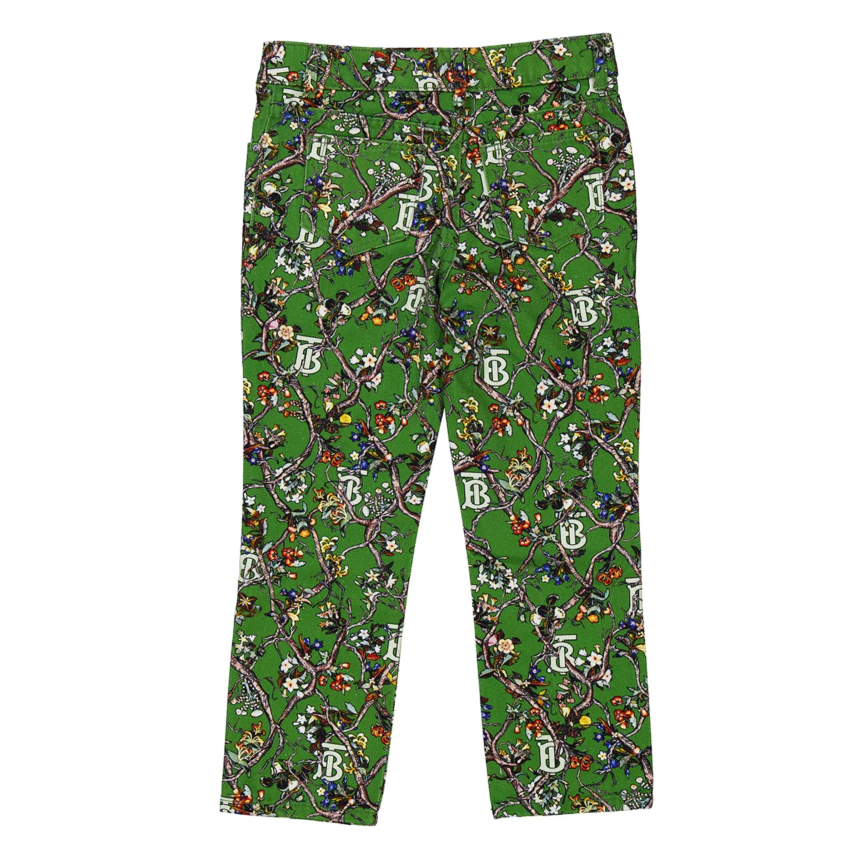 Джинсы с монограммой Kids Monogram Motif Denim Jeans Burberry, Ivy Green Ip Ptt — фото 2