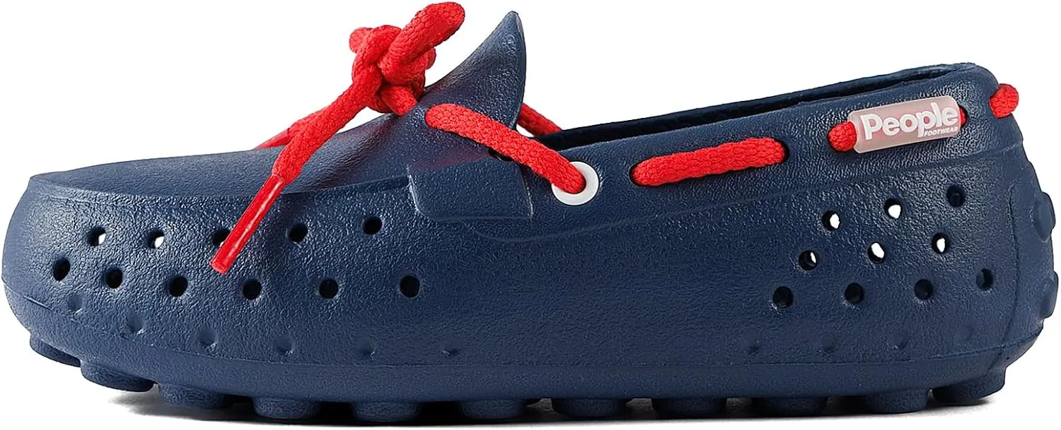 Детские водонепроницаемые лоферы Senna для мальчиков People Footwear, Mariner Blue/Red — фото 4
