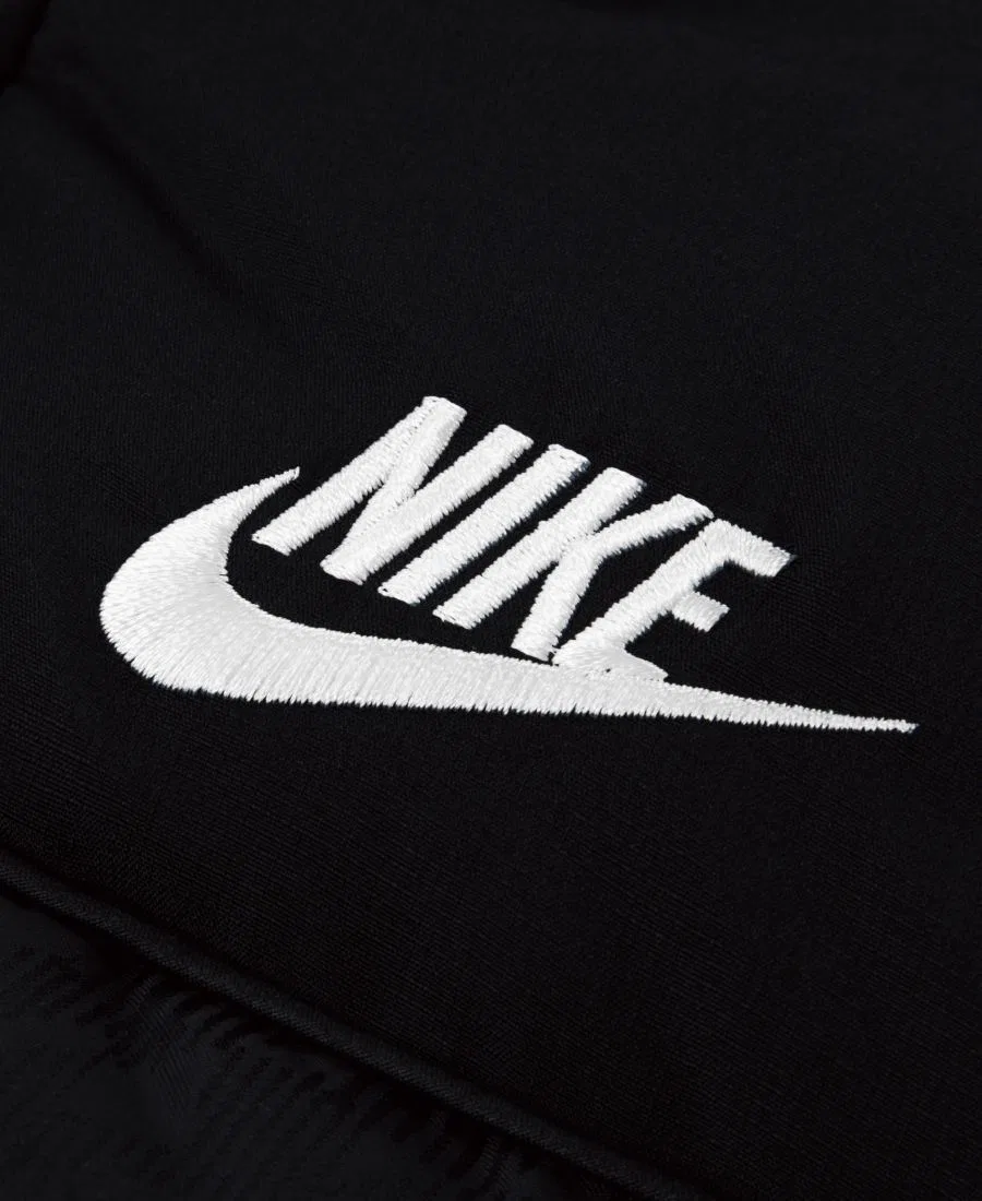 Детский пуховик с капюшоном Jacquard Logo Mixed Media Nike, Black — фото 3