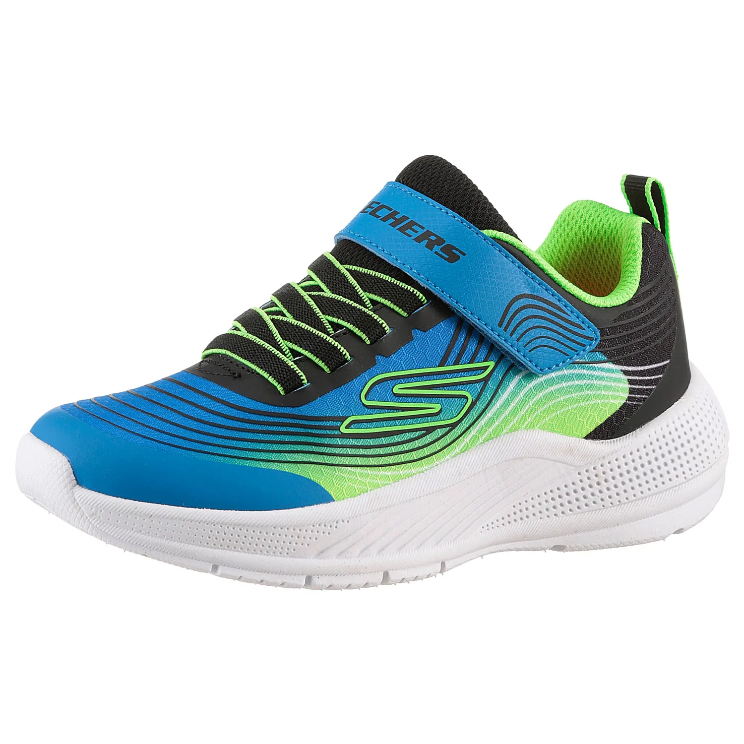 Детские кроссовки MICROSPEC ADVANCE Skechers, Black/Lime