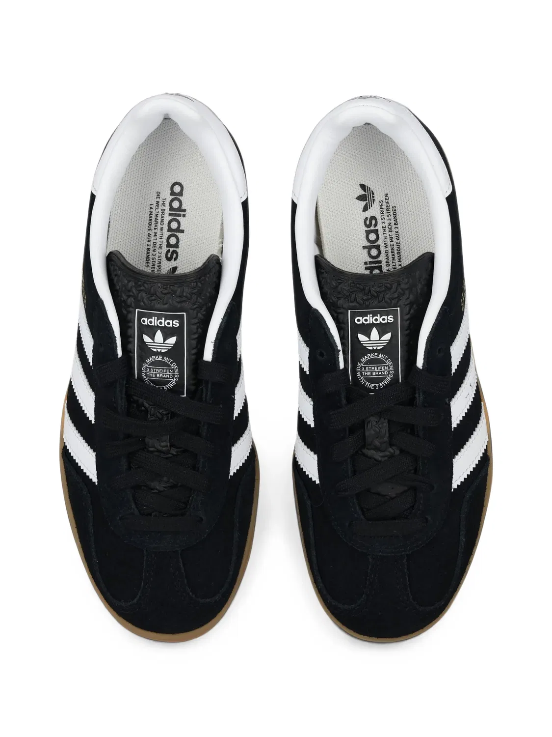 Кроссовки Gazelle на шнуровке Adidas Kids, черный — фото 4