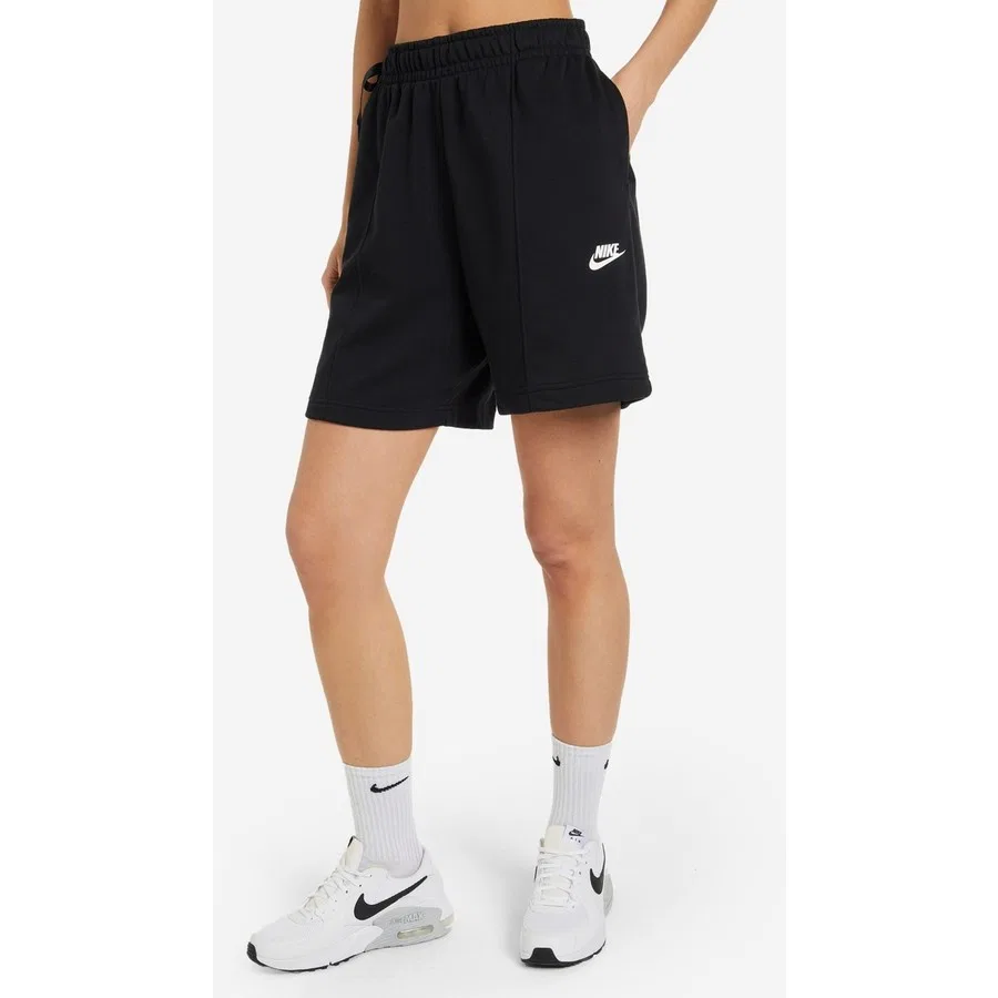 Шорты свободного кроя из футера Nike Sportswear High Rise Loose Fit Fleece Dance Shorts, Черный
