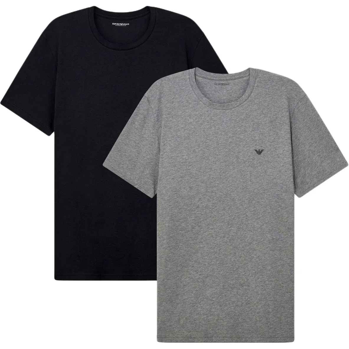 Футболка мужская с круглым вырезом, Emporio Armani, Black, Gray